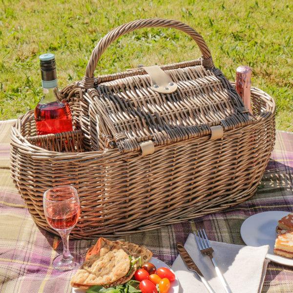 Dibor Boat Shaped Picnic Hamper For 4