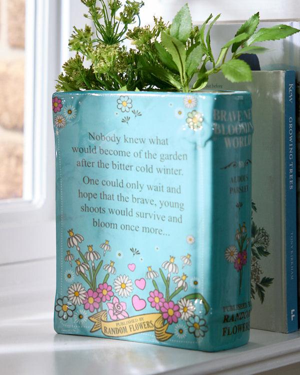 Dibor Brave New World Ceramic Book Vase