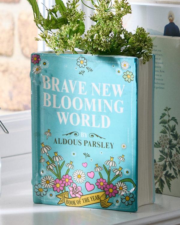 dibor Brave New World Ceramic Book Vase