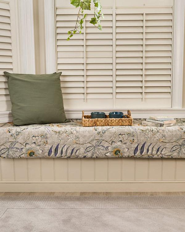 Dibor Briare Floral Quilted Throw