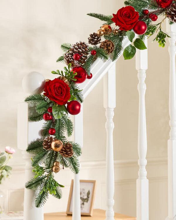 Dibor Brockham Rose Garland - 180cm/270cm