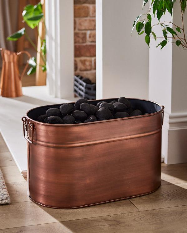 Dibor Bronte Copper Coal Bucket