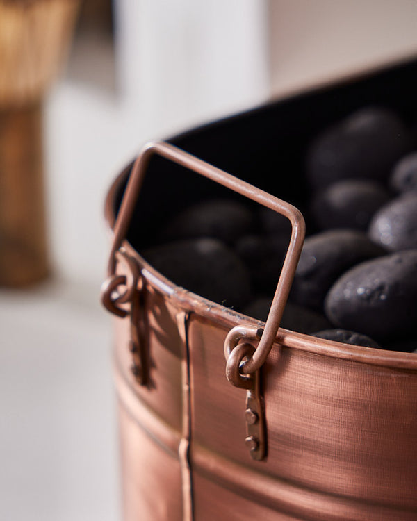 Dibor Bronte Copper Coal Bucket