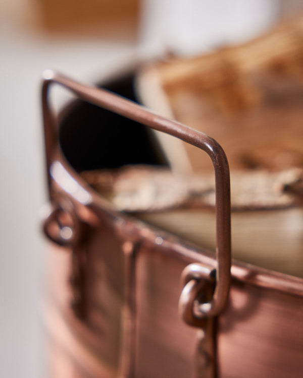Dibor Bronte Copper Wood Bucket