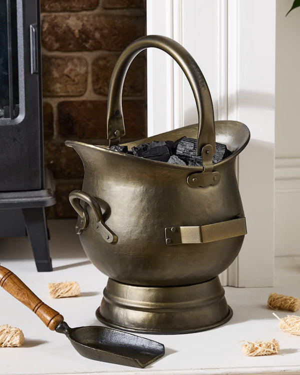Dibor Bronze Coal Bucket & Shovel