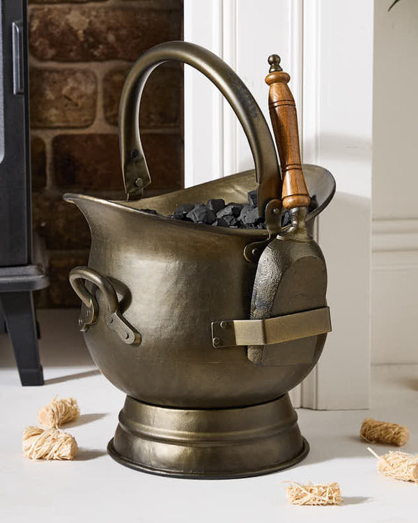 dibor Bronze Coal Bucket & Shovel