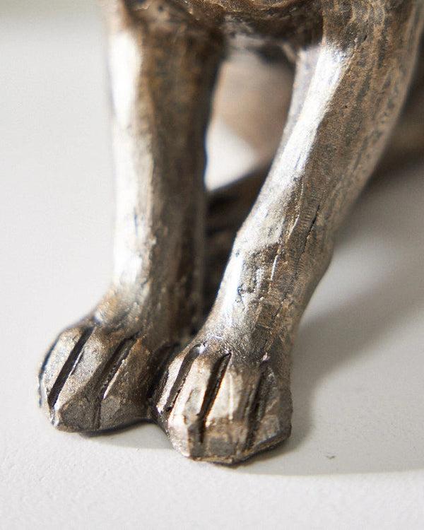 Dibor Bronze Scratching Hare Ornament