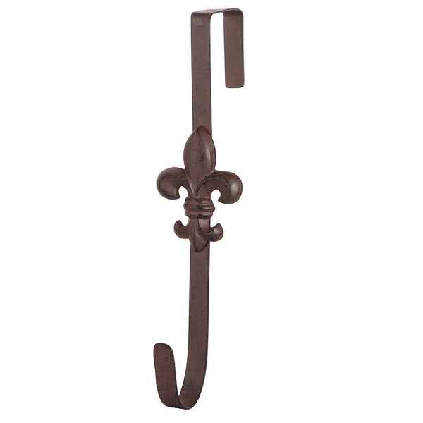 dibor Brown Fleur de Lys Wreath Hanger