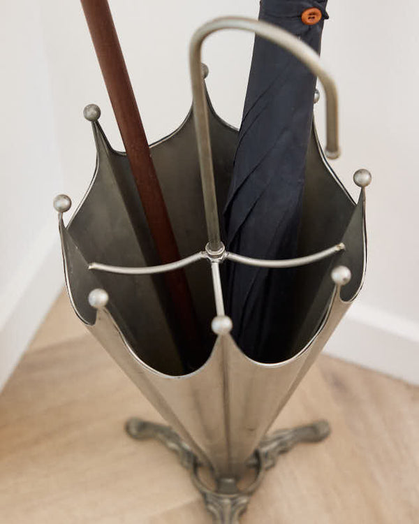 Dibor Brushed Silver Umbrella Stand