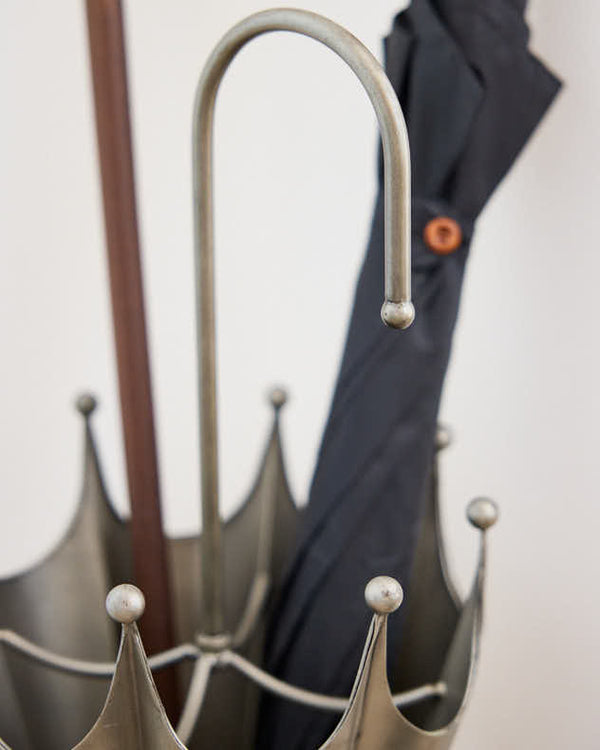 Dibor Brushed Silver Umbrella Stand