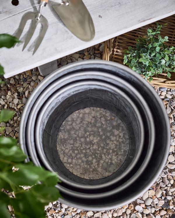 Dibor Cabora Set Of 3 Textured Planters