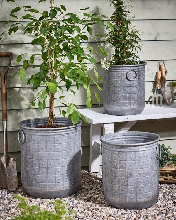 dibor Cabora Set of 3 Textured Planters
