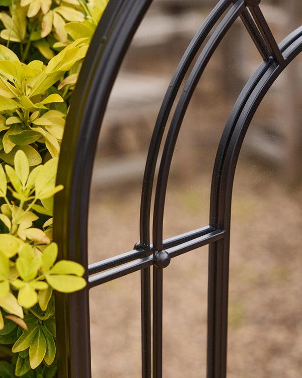 Dibor Canet Black Tall Rounded Arch Mirror