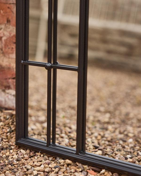 Dibor Canet Black Tall Rounded Arch Mirror