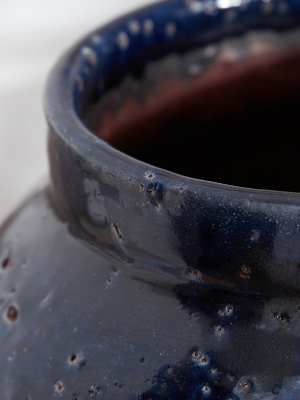 Dibor Caro Blue Urn Vase