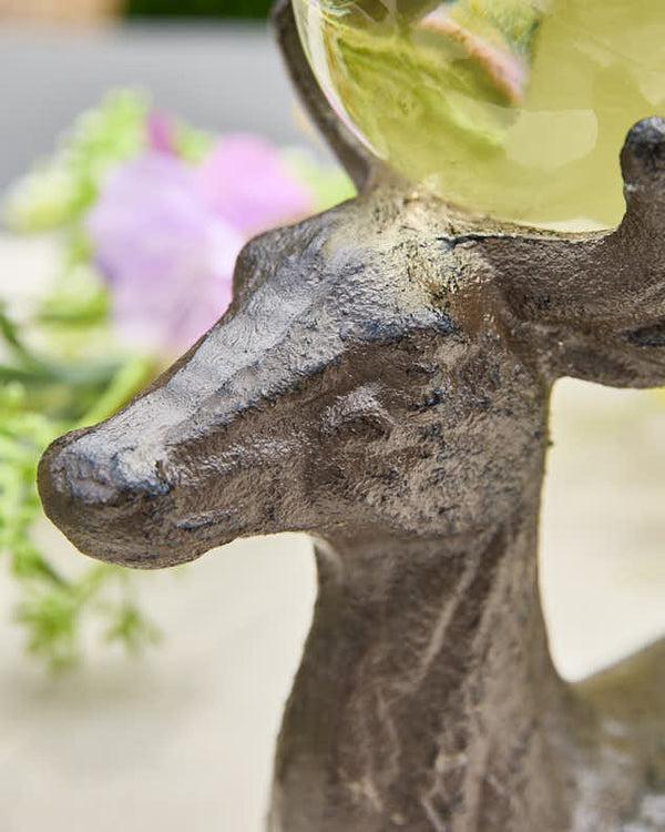 Dibor Cast Iron Stag Wine Bottle Holder