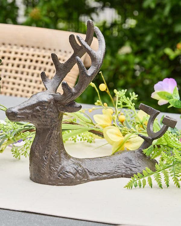 Dibor Cast Iron Stag Wine Bottle Holder