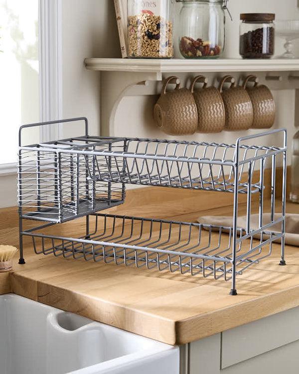 Dibor Cast Iron Two Tier Dish Drainer