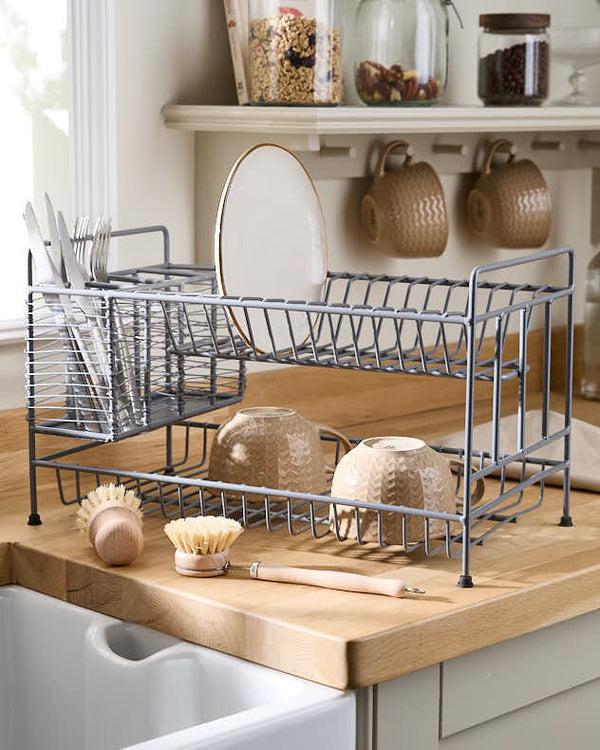 dibor Cast Iron Two Tier Dish Drainer