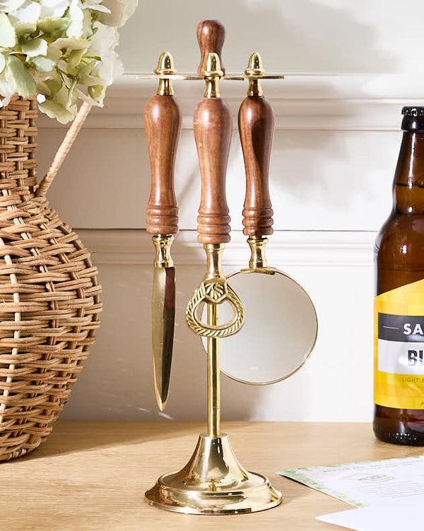 Dibor Cavendish Brass Desk Accessories