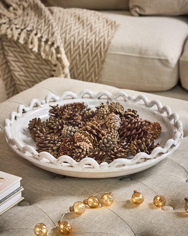 dibor Ceramic Wave Potpourri Dish