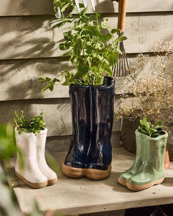 Dibor Ceramic Welly Planter Collection