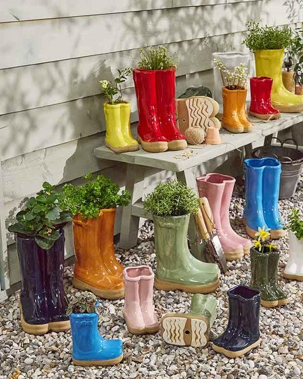 dibor Ceramic Welly Planter Collection