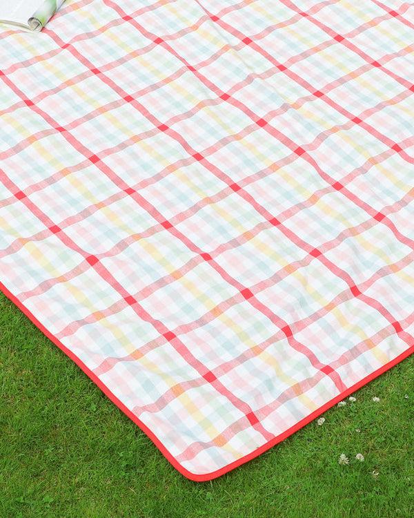 dibor Chantilly Pastel Gingham Picnic Blanket