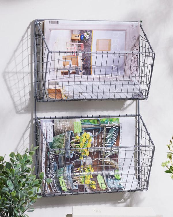 dibor Charcoal Grey Storage Rack