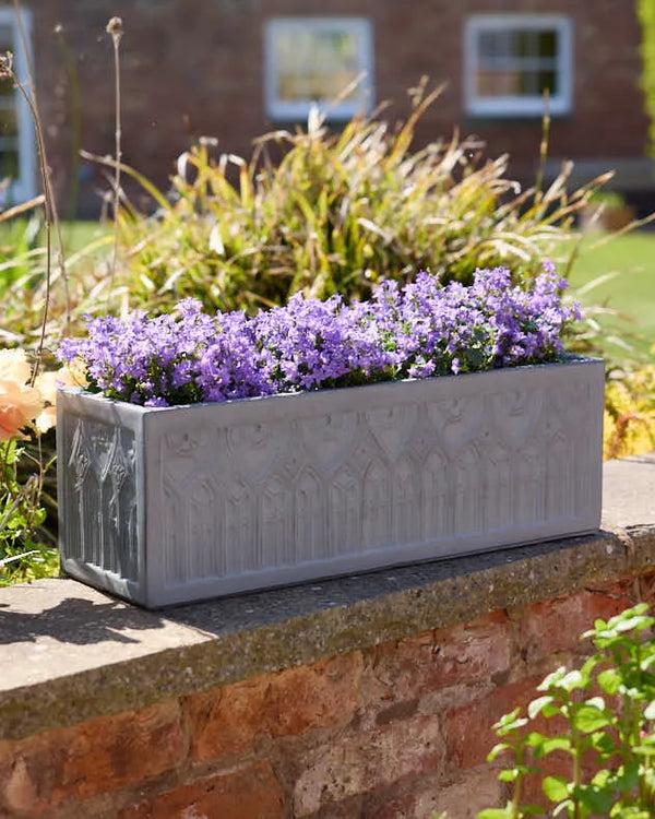 dibor Chartres Grey Gothic Arch Planter Collection