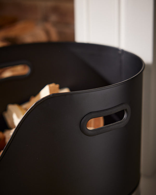 Dibor Chrome Band Kindling Bucket