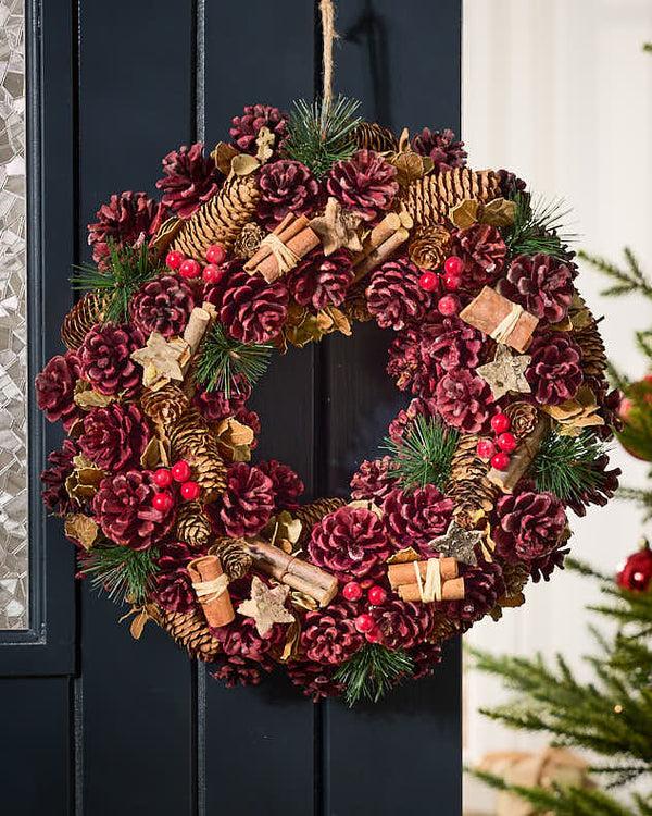 Dibor Cinnamon Stars Wreath