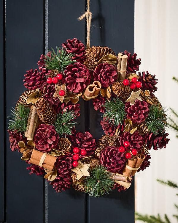 Dibor Cinnamon Stars Wreath