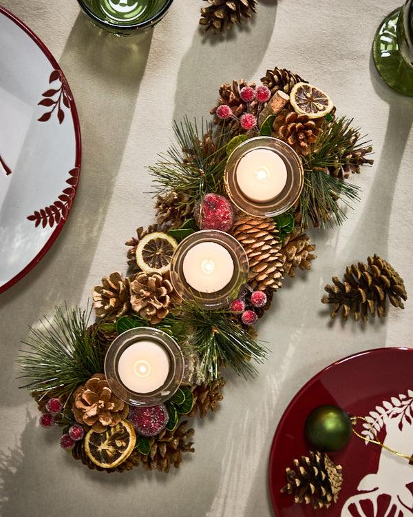 Dibor Citrus Spice Triple Tealight Holder