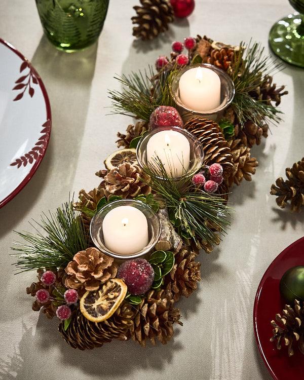 dibor Citrus Spice Triple Tealight Holder