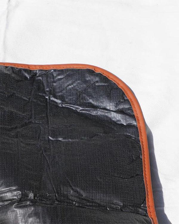 Dibor Classic Ivory Piped Picnic Blanket