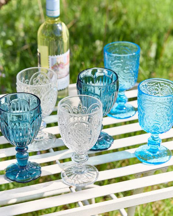 dibor Cool Blue Glassware Collection