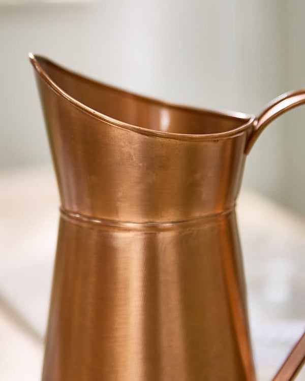 Dibor Copper Pitcher Jug With Personalised Tag