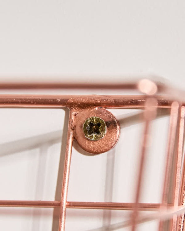 Dibor Copper Wall Storage Basket