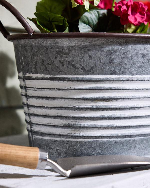 Dibor Cordar Two Tone Metal Planter