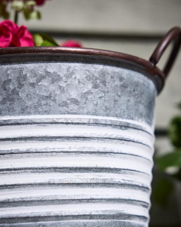 Dibor Cordar Two Tone Metal Planter