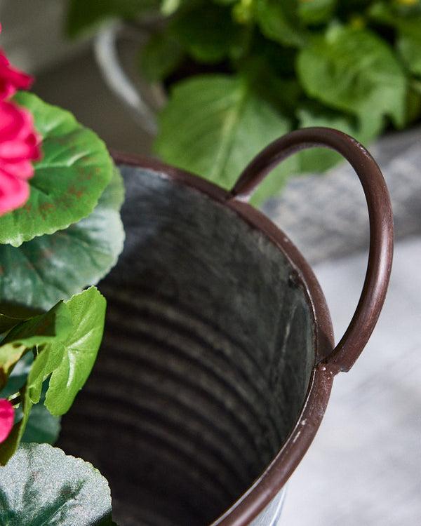 Dibor Cordar Two Tone Metal Planter