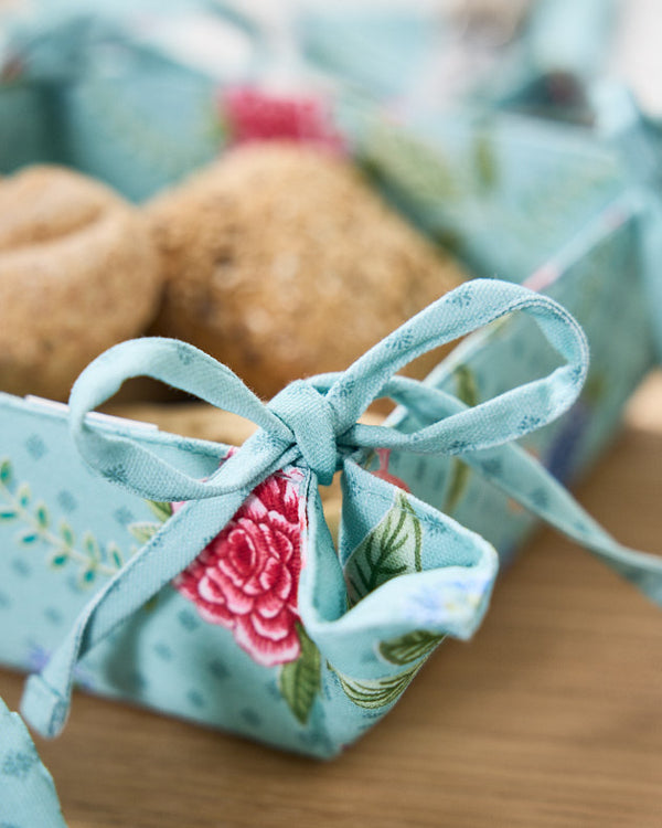 Dibor Cordelia Floral Cotton Bread Basket