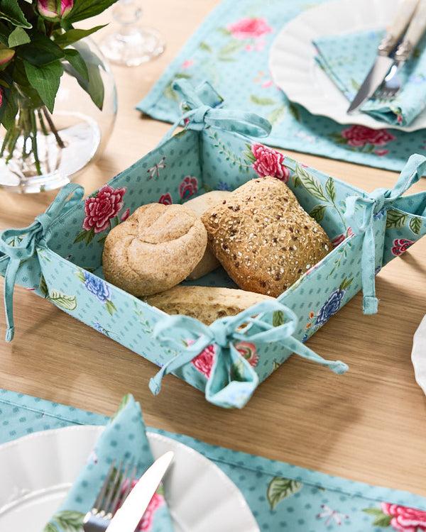 dibor Cordelia Floral Cotton Bread Basket