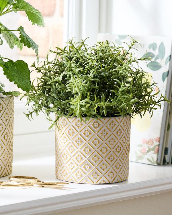 Dibor Corona Diamond Patterned Planters