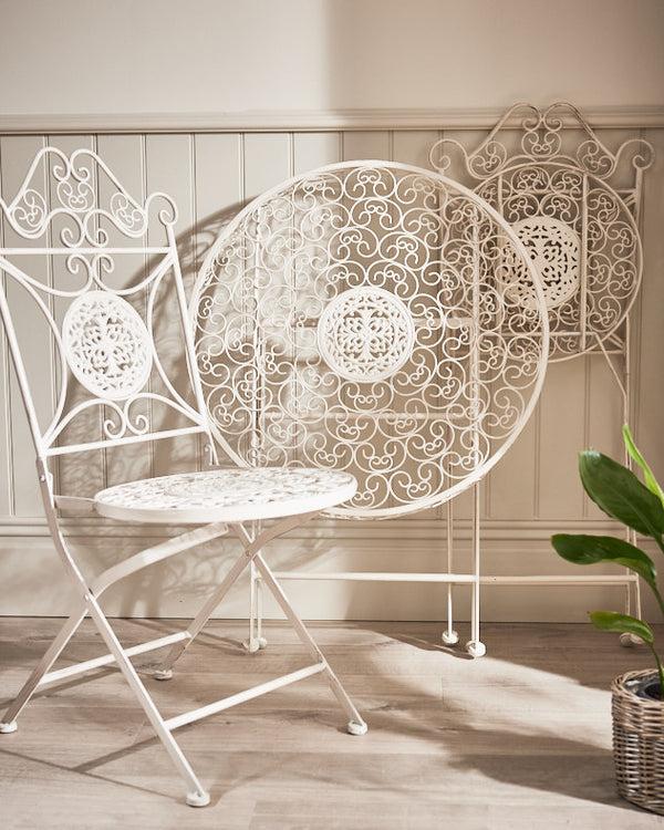 Dibor Cream 3 Piece Indoor Bistro Set