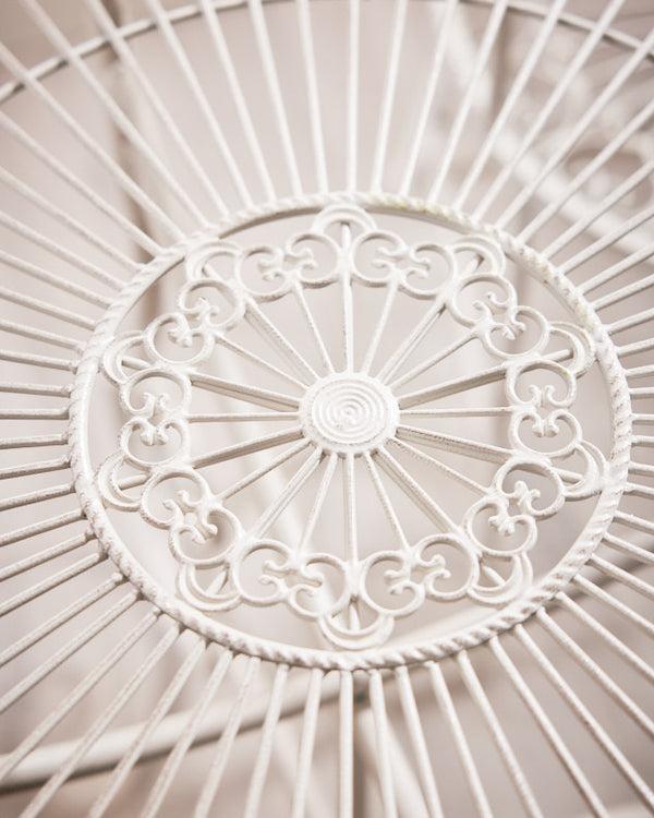 Dibor Cream Heart 2 Seater Indoor Bistro Set