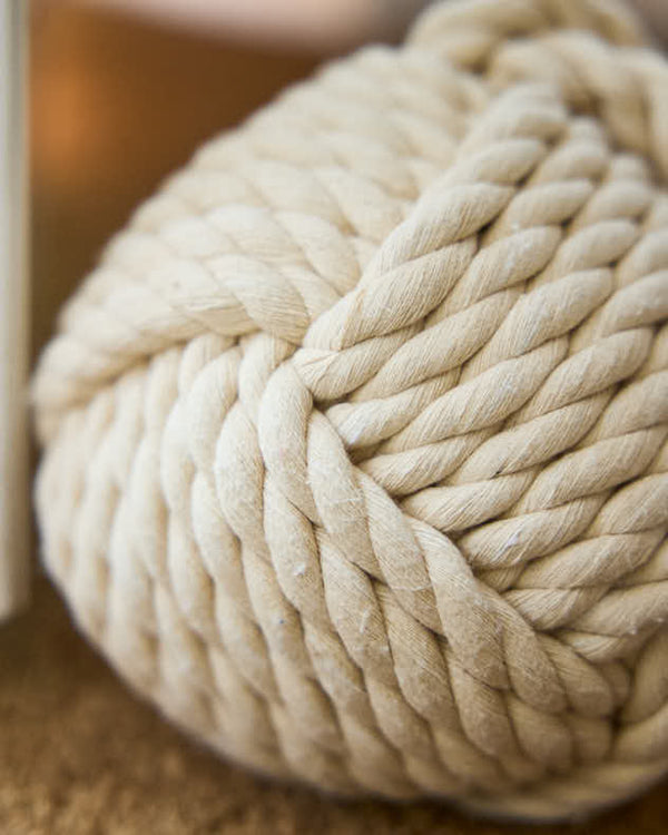 Dibor Cream Jute Rope Doorstop