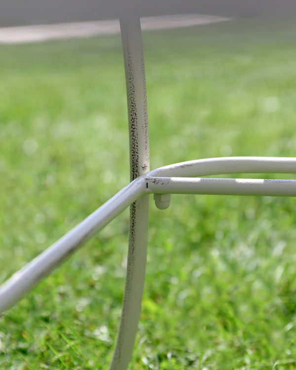 Dibor Cream Slatted Outdoor Coffee Table