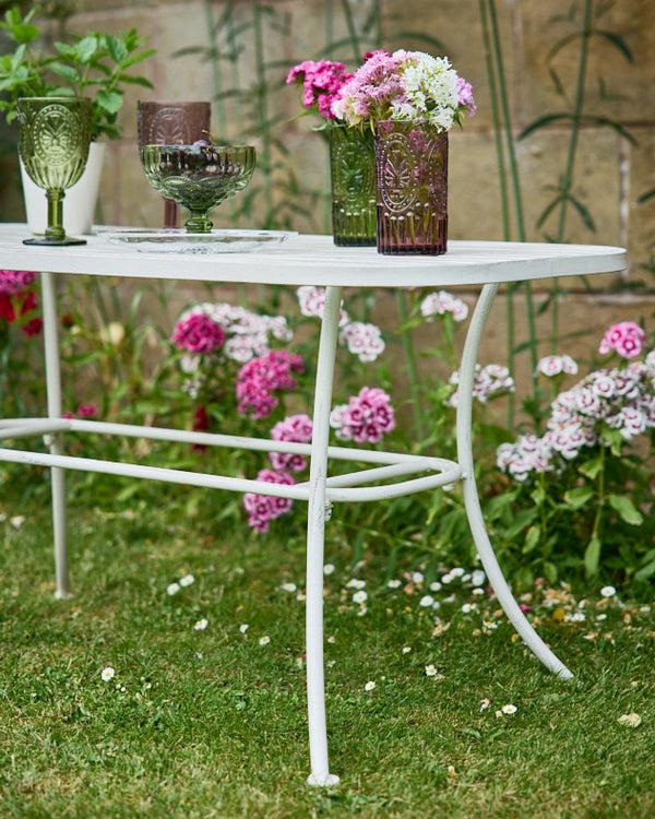 Dibor Cream Slatted Outdoor Coffee Table